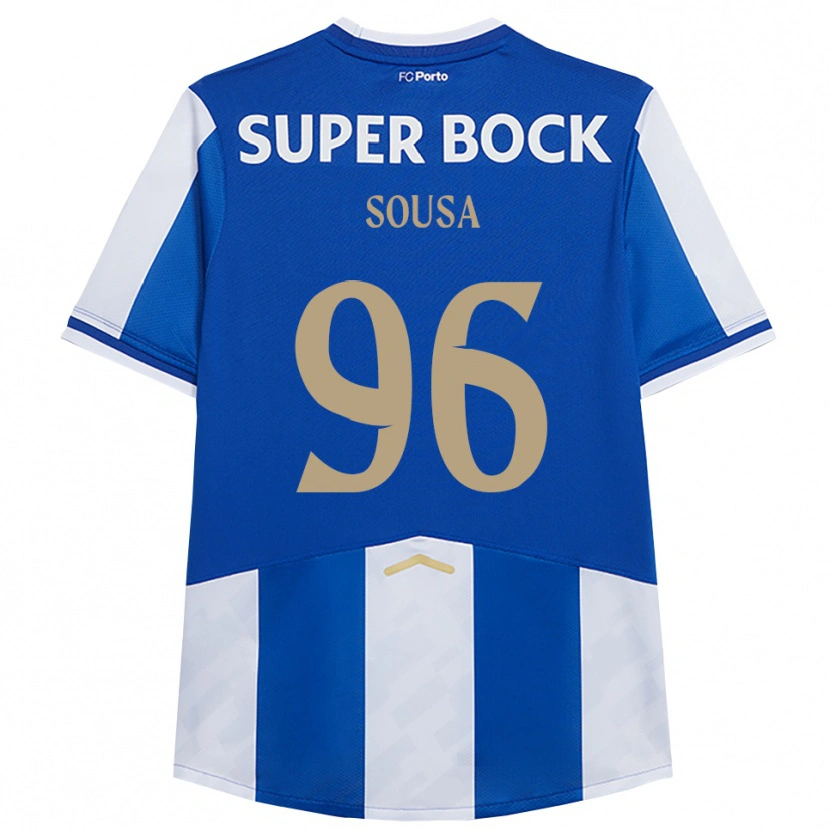 Danxen Barn Filipe Sousa #96 Blå Hvit Hjemmetrøye Drakt Trøye 2025/26 Skjorter T-Skjorte