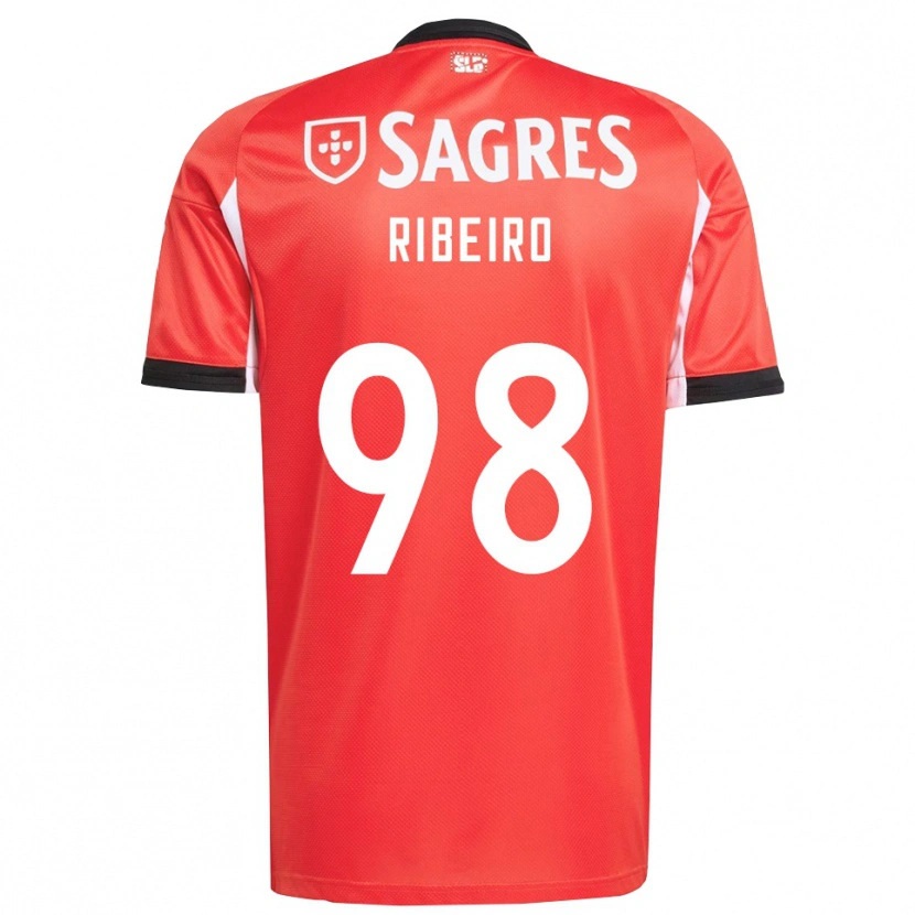 Danxen Barn Ricardo Ribeiro #98 Rød Hvit Hjemmetrøye Drakt Trøye 2025/26 Skjorter T-Skjorte