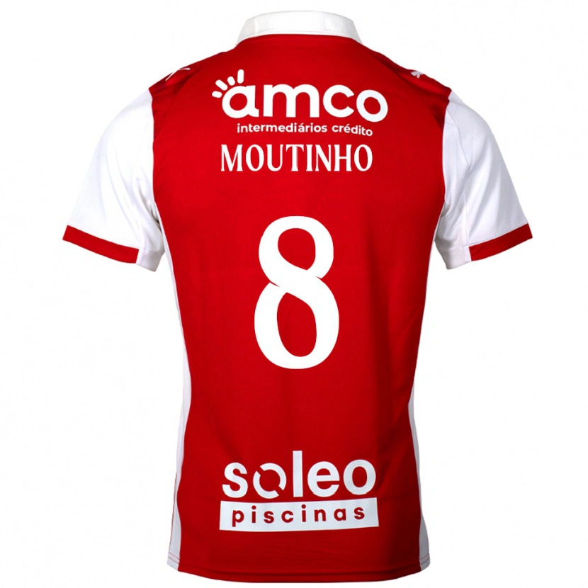 Danxen Barn João Moutinho #8 Rød Hvit Hjemmetrøye Drakt Trøye 2025/26 Skjorter T-Skjorte