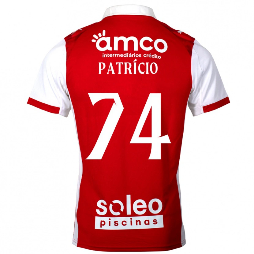Danxen Barn Nuno Patrício #74 Rød Hvit Hjemmetrøye Drakt Trøye 2025/26 Skjorter T-Skjorte