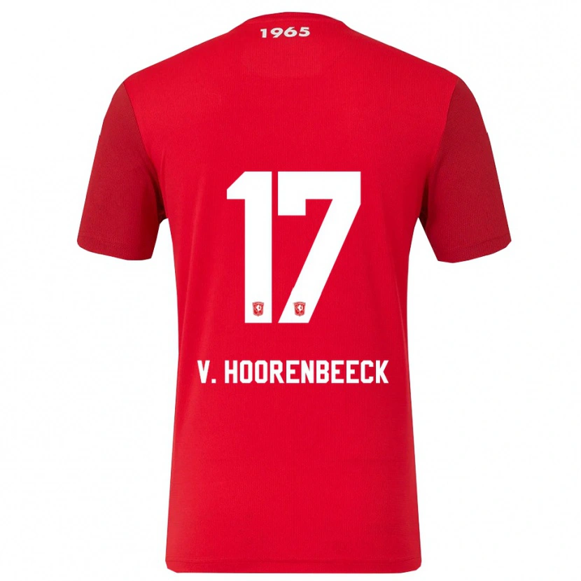 Danxen Barn Alec Van Hoorenbeeck #17 Rød Hvit Hjemmetrøye Drakt Trøye 2025/26 Skjorter T-Skjorte