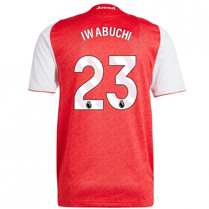 Danxen Barn Mana Iwabuchi #23 Rød Hvit Hjemmetrøye Drakt Trøye 2025/26 Skjorter T-Skjorte