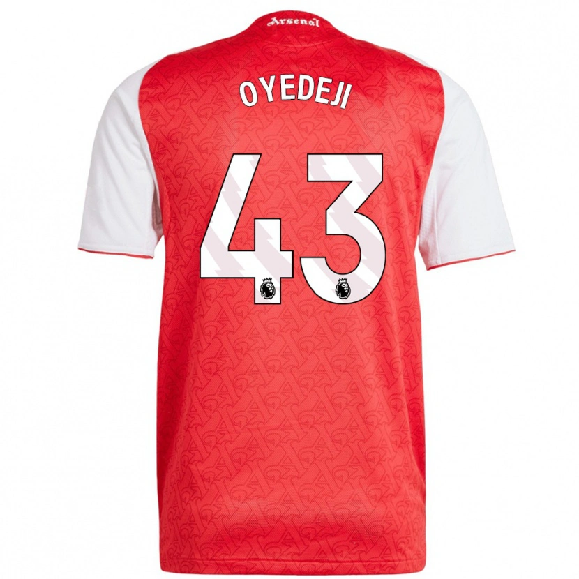 Danxen Barn Nathan Butler Oyedeji #43 Rød Hvit Hjemmetrøye Drakt Trøye 2025/26 Skjorter T-Skjorte