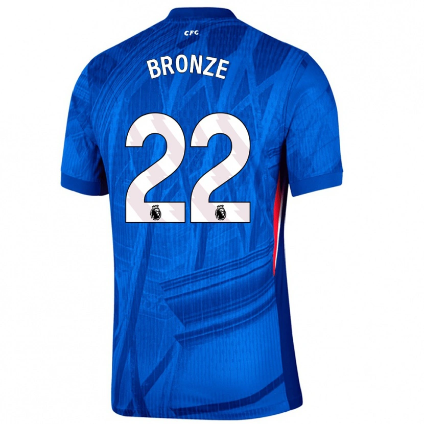 Danxen Barn Lucy Bronze #22 Blå Hvit Hjemmetrøye Drakt Trøye 2025/26 Skjorter T-Skjorte