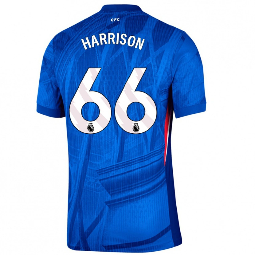 Danxen Barn Ollie Harrison #66 Blå Hvit Hjemmetrøye Drakt Trøye 2025/26 Skjorter T-Skjorte