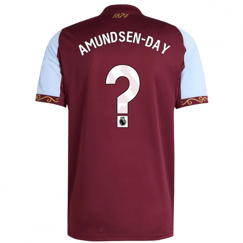 Danxen Barn Ethan Amundsen-Day #0 Burgunder Himmelsblå Hjemmetrøye Drakt Trøye 2025/26 Skjorter T-Skjorte