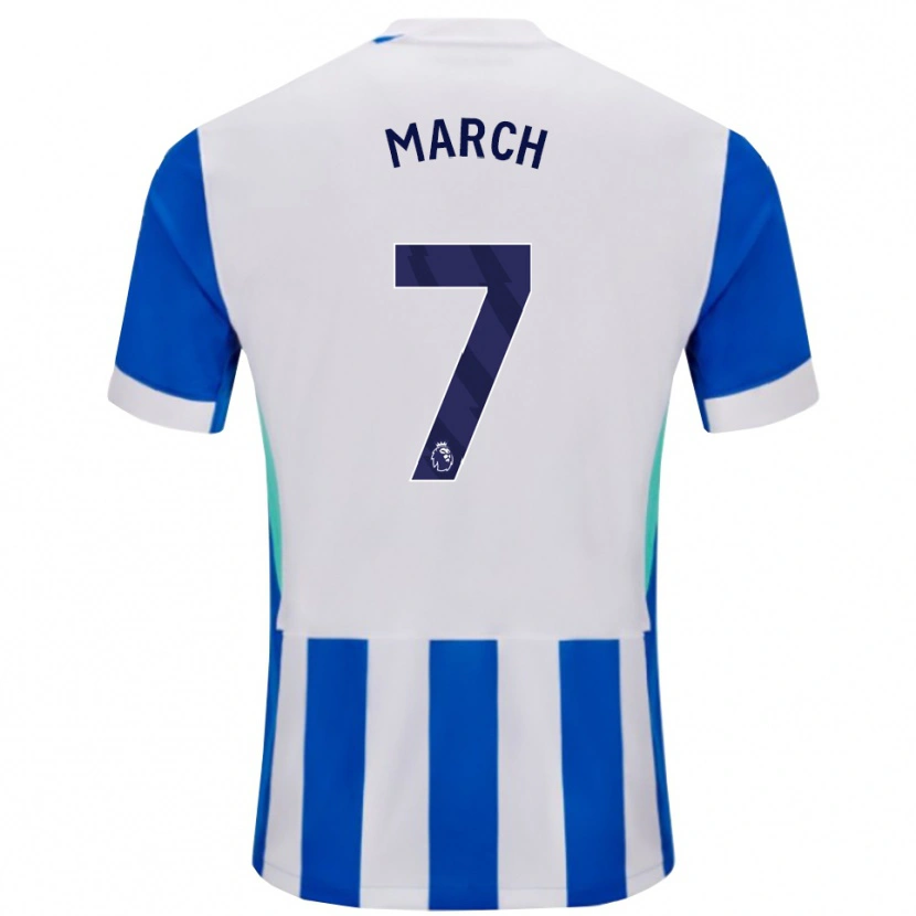 Danxen Barn Solly March #7 Blå Hvit Hjemmetrøye Drakt Trøye 2025/26 Skjorter T-Skjorte