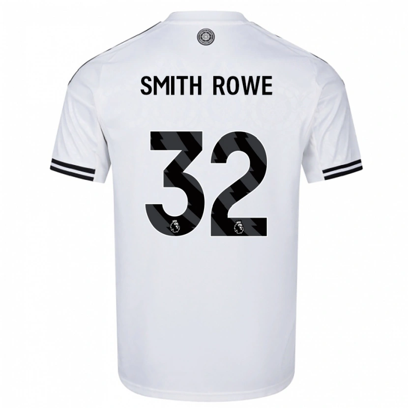 Danxen Barn Emile Smith Rowe #32 Hvit Svart Hjemmetrøye Drakt Trøye 2025/26 Skjorter T-Skjorte
