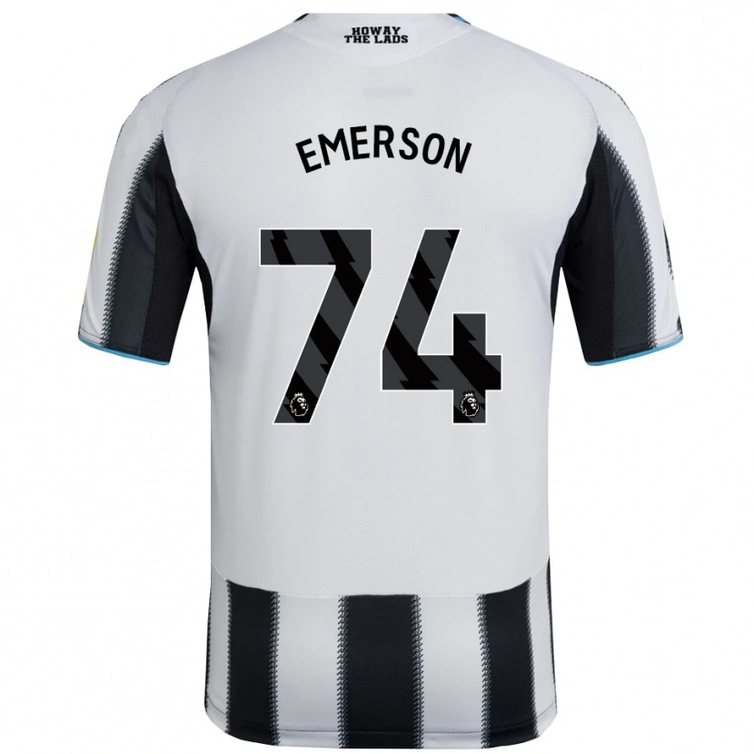 Danxen Barn Johnny Emerson #74 Svart Hvit Hjemmetrøye Drakt Trøye 2025/26 Skjorter T-Skjorte