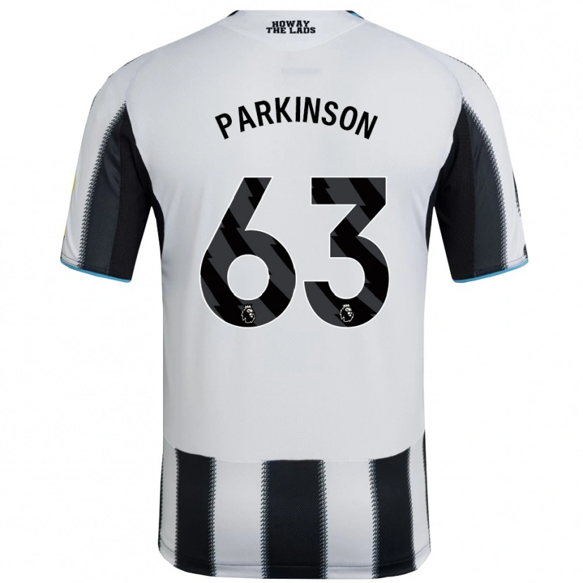 Danxen Barn Ben Parkinson #63 Svart Hvit Hjemmetrøye Drakt Trøye 2025/26 Skjorter T-Skjorte