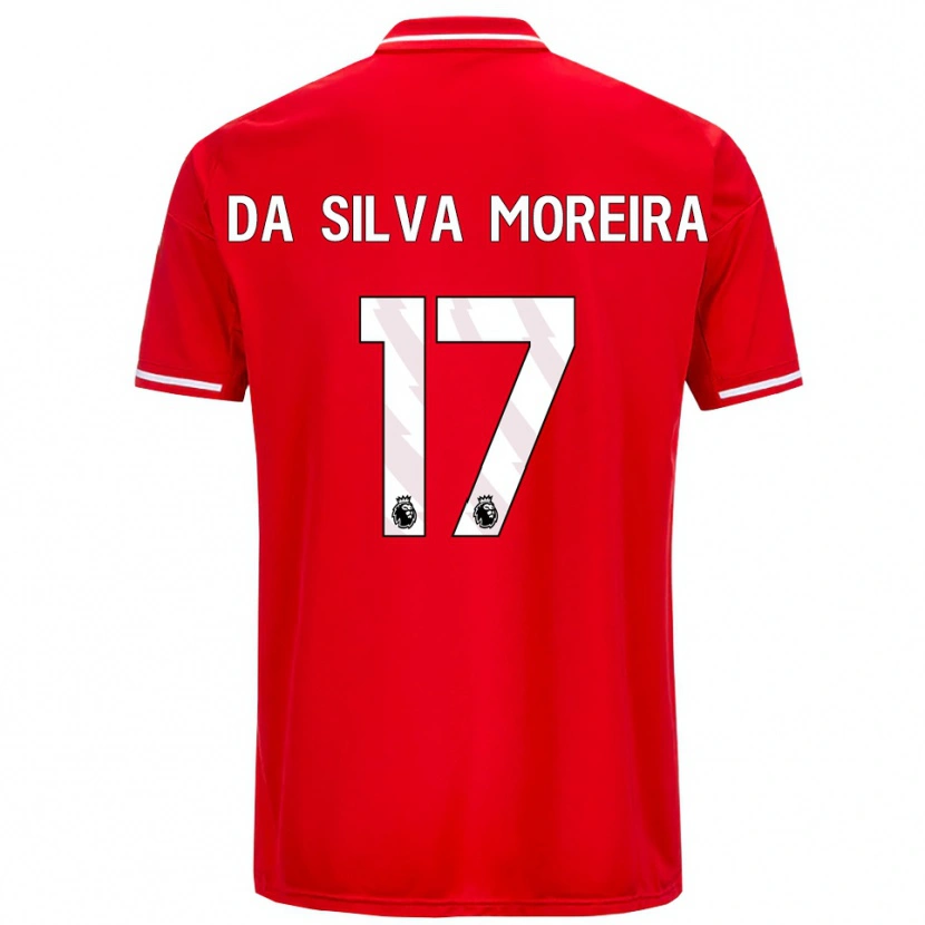 Danxen Barn Eric Da Silva Moreira #17 Rød Hvit Hjemmetrøye Drakt Trøye 2025/26 Skjorter T-Skjorte