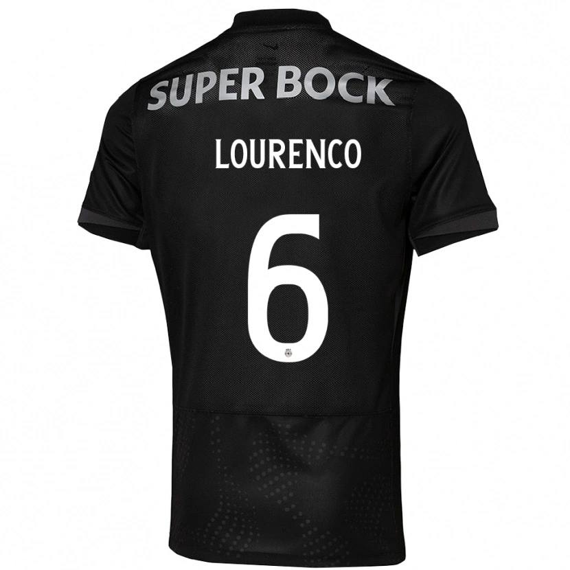 Danxen Barn Bruna Lourenço Urbano Costa #6 Svart Hvit Bortetrøye Drakt Trøye 2025/26 Skjorter T-Skjorte