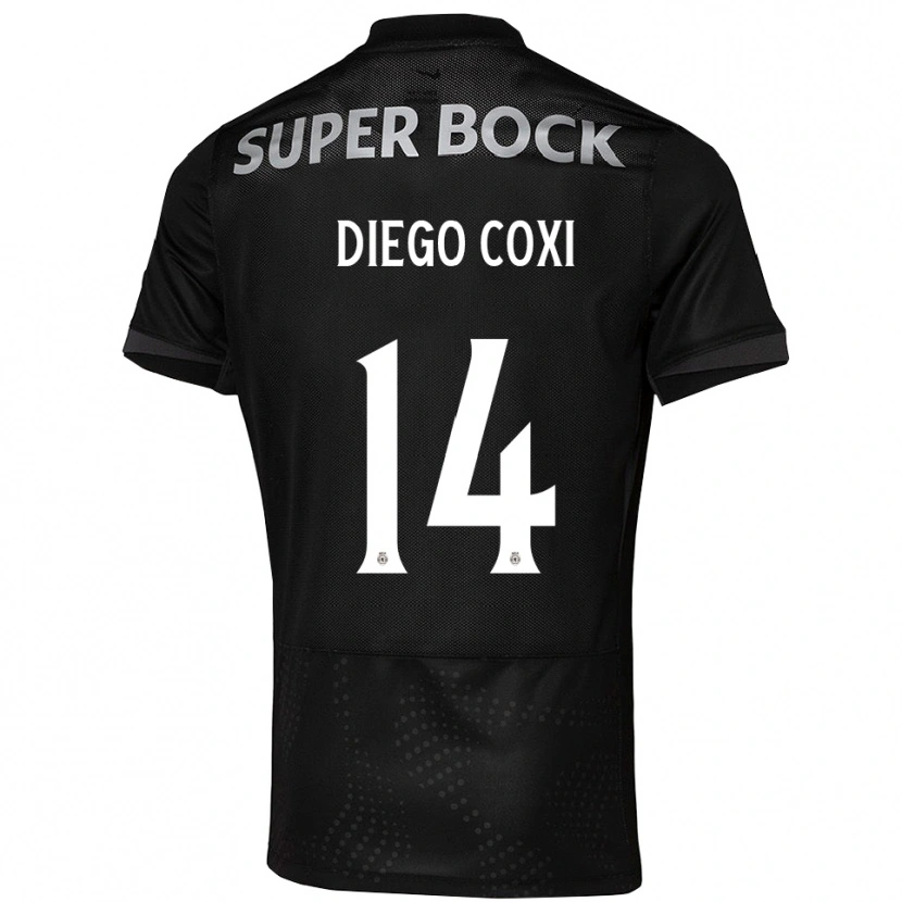 Danxen Barn Diego Coxi #14 Svart Hvit Bortetrøye Drakt Trøye 2025/26 Skjorter T-Skjorte