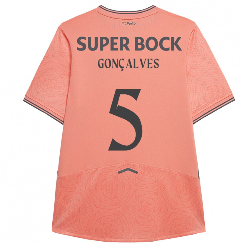 Danxen Barn Martim Gonçalves #5 Rosa Marineblå Bortetrøye Drakt Trøye 2025/26 Skjorter T-Skjorte
