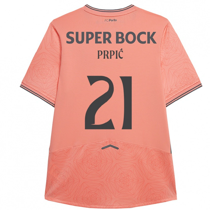 Danxen Barn Dominik Prpić #21 Rosa Marineblå Bortetrøye Drakt Trøye 2025/26 Skjorter T-Skjorte