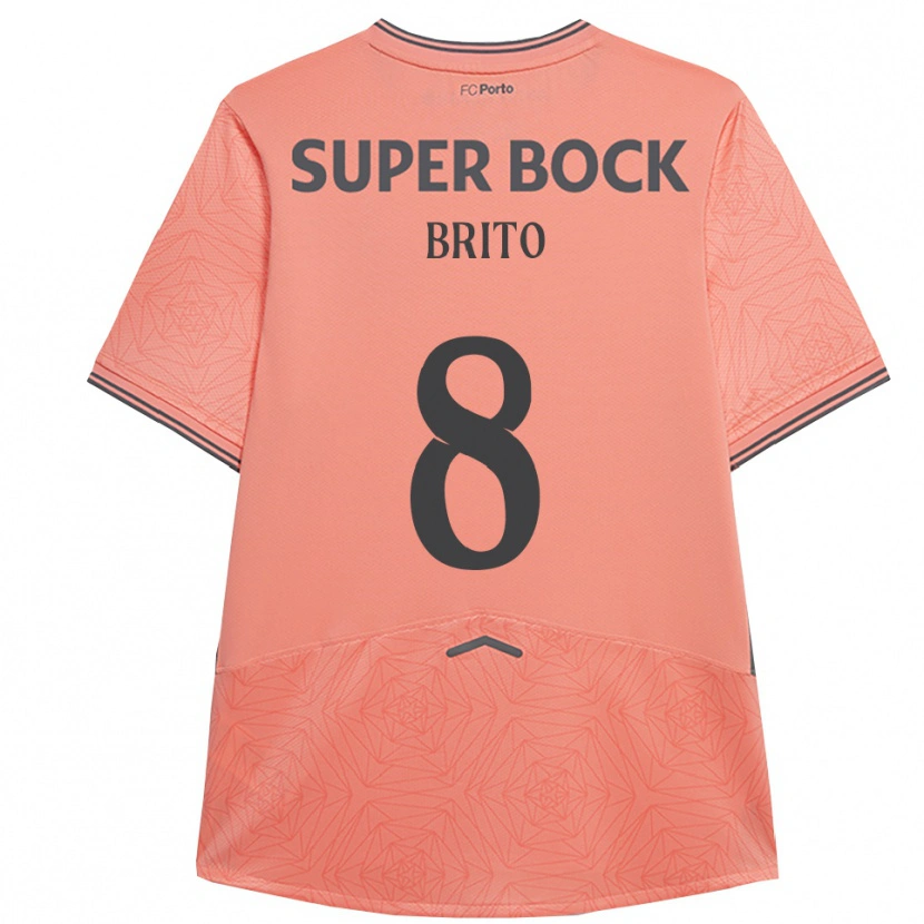 Danxen Barn João Brito #8 Rosa Marineblå Bortetrøye Drakt Trøye 2025/26 Skjorter T-Skjorte