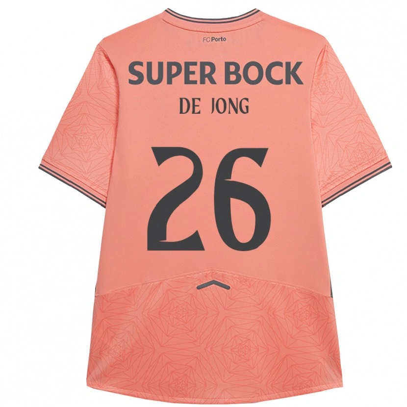 Danxen Barn Luuk De Jong #26 Rosa Marineblå Bortetrøye Drakt Trøye 2025/26 Skjorter T-Skjorte
