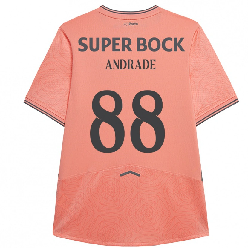 Danxen Barn Domingos Andrade #88 Rosa Marineblå Bortetrøye Drakt Trøye 2025/26 Skjorter T-Skjorte