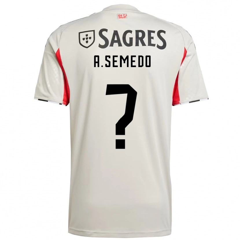 Danxen Barn Andreson Semedo #0 Off White Rød Bortetrøye Drakt Trøye 2025/26 Skjorter T-Skjorte