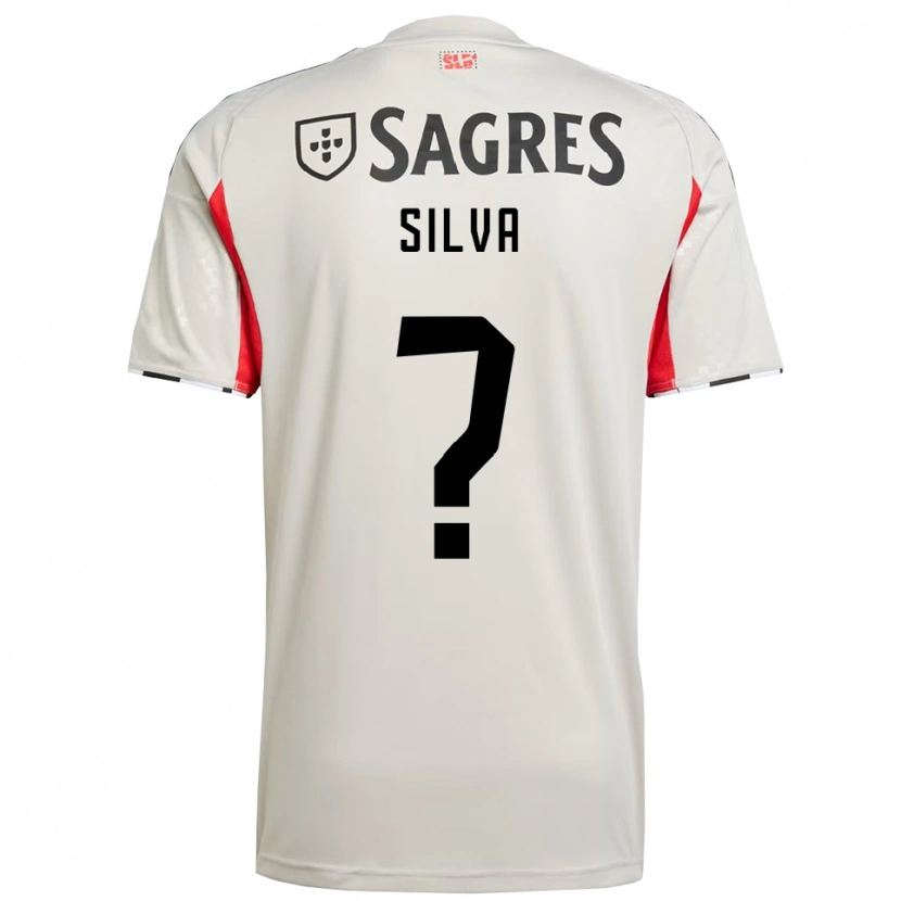 Danxen Barn Cassiano Silva #0 Off White Rød Bortetrøye Drakt Trøye 2025/26 Skjorter T-Skjorte
