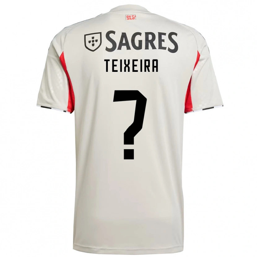 Danxen Barn Ricardo Teixeira #0 Off White Rød Bortetrøye Drakt Trøye 2025/26 Skjorter T-Skjorte