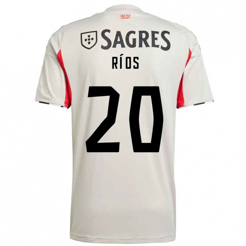 Danxen Barn Richard Ríos #20 Off White Rød Bortetrøye Drakt Trøye 2025/26 Skjorter T-Skjorte