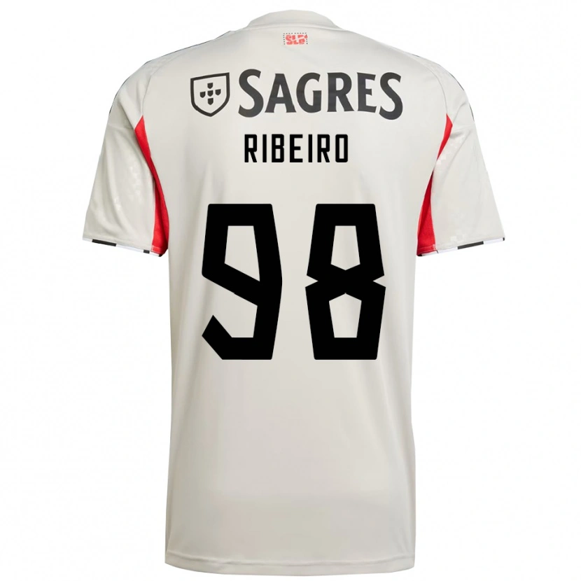 Danxen Barn Ricardo Ribeiro #98 Off White Rød Bortetrøye Drakt Trøye 2025/26 Skjorter T-Skjorte