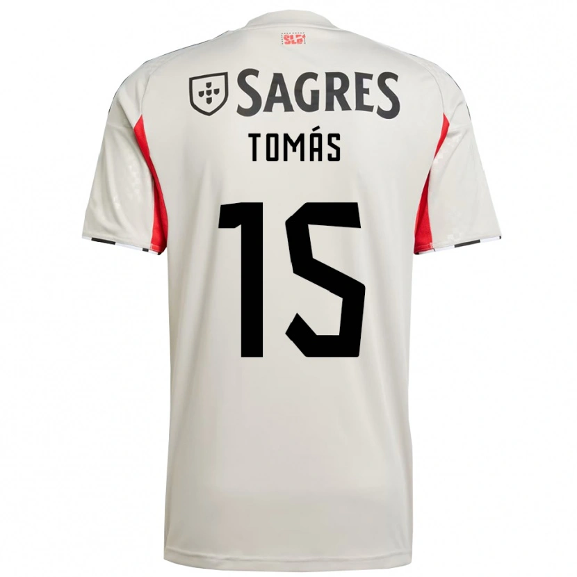 Danxen Barn Tomás Ferreira #15 Off White Rød Bortetrøye Drakt Trøye 2025/26 Skjorter T-Skjorte