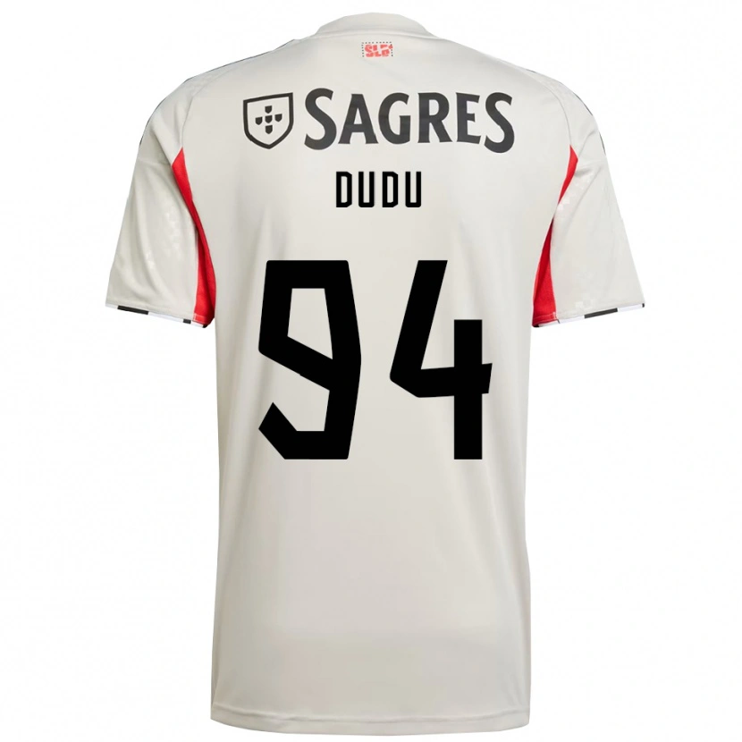 Danxen Barn Dudu #94 Off White Rød Bortetrøye Drakt Trøye 2025/26 Skjorter T-Skjorte