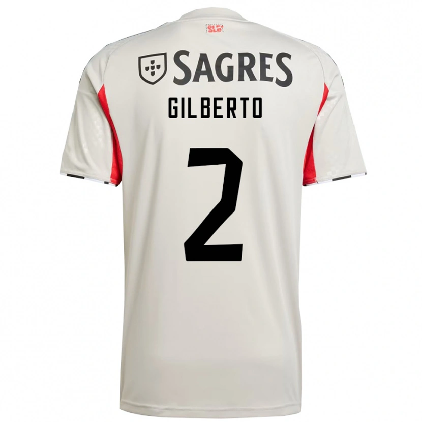 Danxen Barn Gilberto #2 Off White Rød Bortetrøye Drakt Trøye 2025/26 Skjorter T-Skjorte