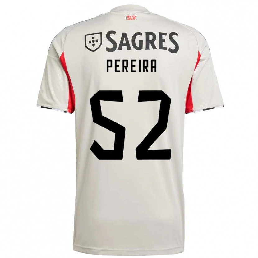 Danxen Barn Henrique Pereira #52 Off White Rød Bortetrøye Drakt Trøye 2025/26 Skjorter T-Skjorte
