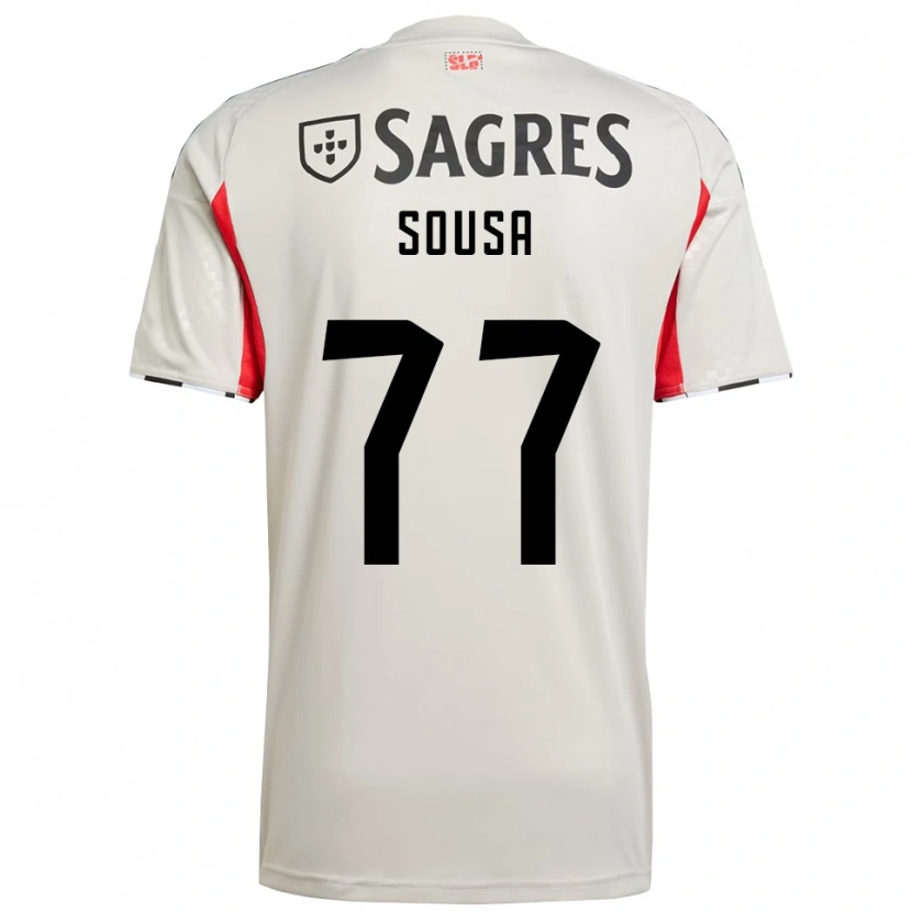 Danxen Barn Gerson Sousa #77 Off White Rød Bortetrøye Drakt Trøye 2025/26 Skjorter T-Skjorte