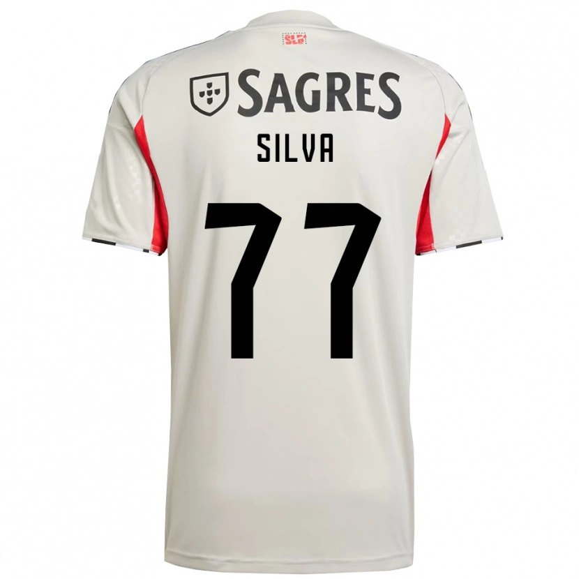 Danxen Barn Jessica Silva #77 Off White Rød Bortetrøye Drakt Trøye 2025/26 Skjorter T-Skjorte