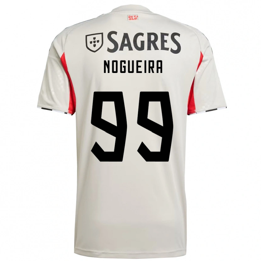 Danxen Barn Beatriz Nogueira #99 Off White Rød Bortetrøye Drakt Trøye 2025/26 Skjorter T-Skjorte