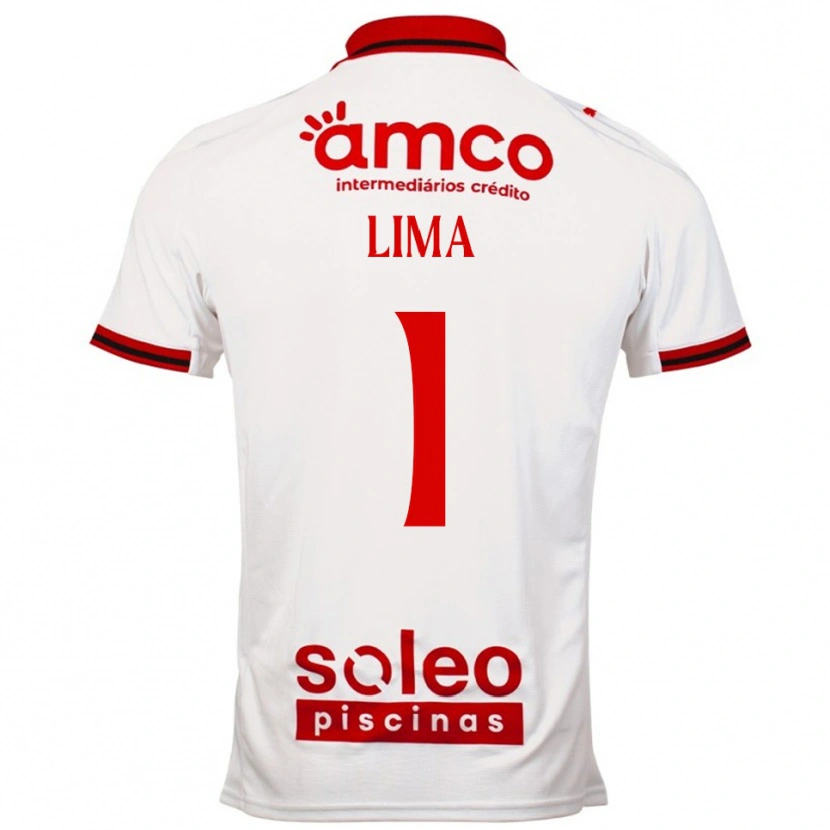 Danxen Barn Aline Lima #1 Hvit Rød Bortetrøye Drakt Trøye 2025/26 Skjorter T-Skjorte