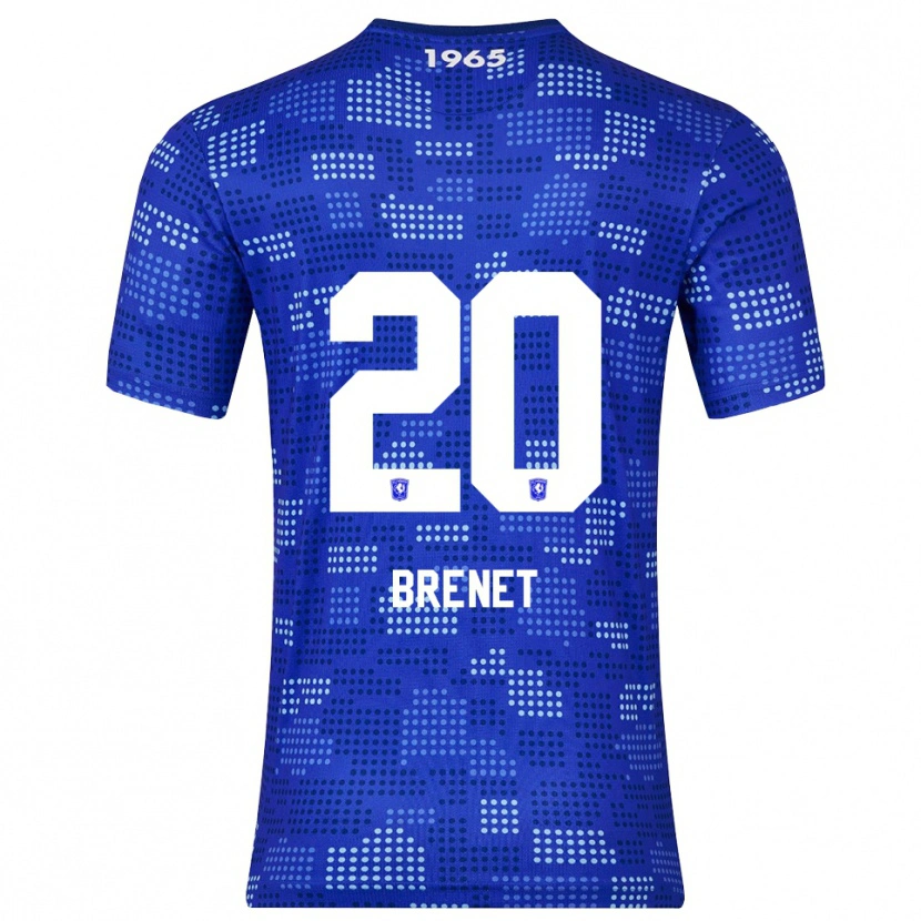 Danxen Barn Joshua Brenet #20 Blå Himmelsblå Bortetrøye Drakt Trøye 2025/26 Skjorter T-Skjorte