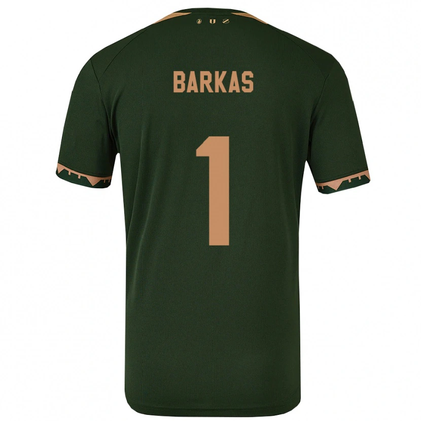 Danxen Barn Vasilios Barkas #1 Grønn Gull Bortetrøye Drakt Trøye 2025/26 Skjorter T-Skjorte