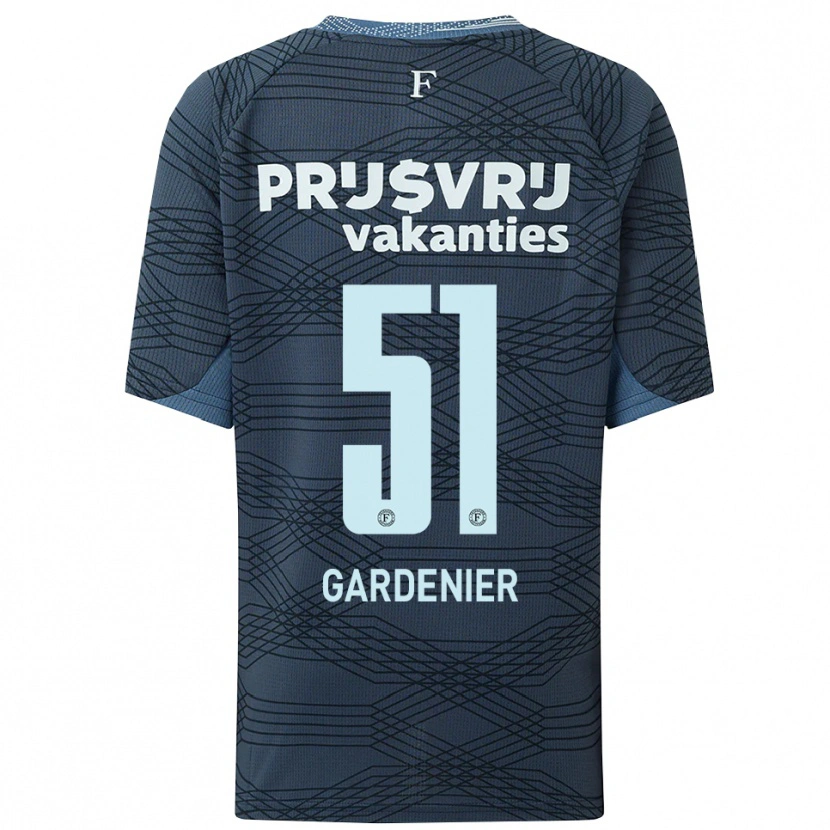 Danxen Barn Lucas Gardenier #51 Svart Grå Bortetrøye Drakt Trøye 2025/26 Skjorter T-Skjorte