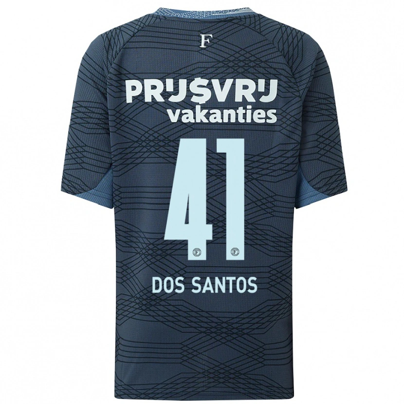 Danxen Barn Giuliany Ben-David Dos Santos #41 Svart Grå Bortetrøye Drakt Trøye 2025/26 Skjorter T-Skjorte