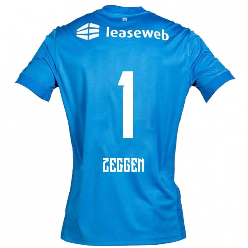 Danxen Barn Kiyani Zeggen #1 Blå Hvit Bortetrøye Drakt Trøye 2025/26 Skjorter T-Skjorte