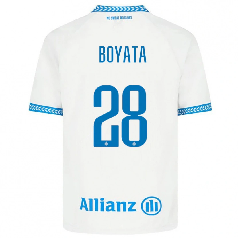Danxen Barn Dedryck Boyata #28 Blå Hvit Bortetrøye Drakt Trøye 2025/26 Skjorter T-Skjorte