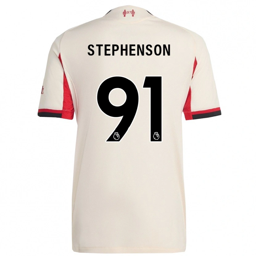Danxen Barn Luca Stephenson #91 Hvit Svart Bortetrøye Drakt Trøye 2025/26 Skjorter T-Skjorte