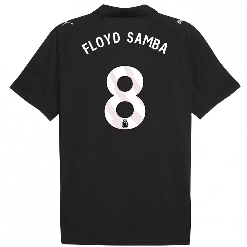 Danxen Barn Floyd Samba #8 Svart Hvit Bortetrøye Drakt Trøye 2025/26 Skjorter T-Skjorte