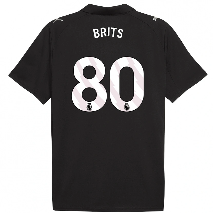 Danxen Barn Spike Brits #80 Svart Hvit Bortetrøye Drakt Trøye 2025/26 Skjorter T-Skjorte