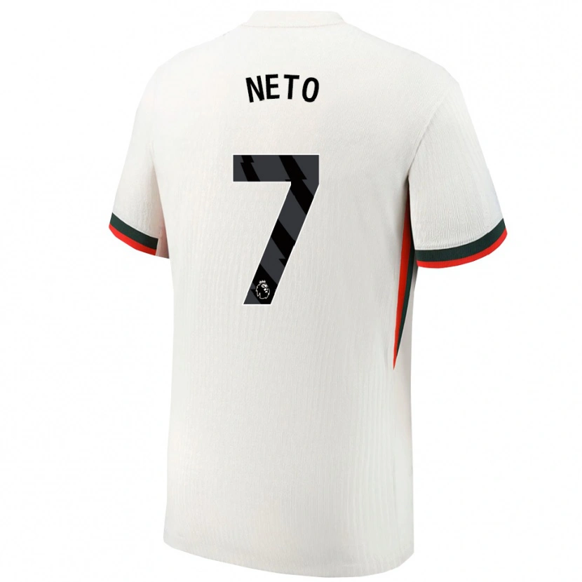 Danxen Barn Pedro Neto #7 Hvit Grønn Bortetrøye Drakt Trøye 2025/26 Skjorter T-Skjorte