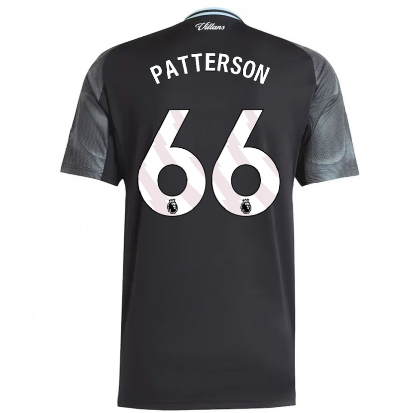 Danxen Barn Travis Patterson #66 Svart Himmelsblå Bortetrøye Drakt Trøye 2025/26 Skjorter T-Skjorte