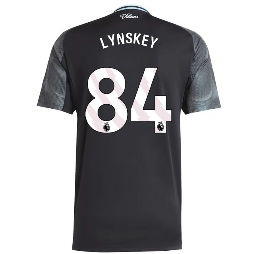 Danxen Barn Alfie Lynskey #84 Svart Himmelsblå Bortetrøye Drakt Trøye 2025/26 Skjorter T-Skjorte