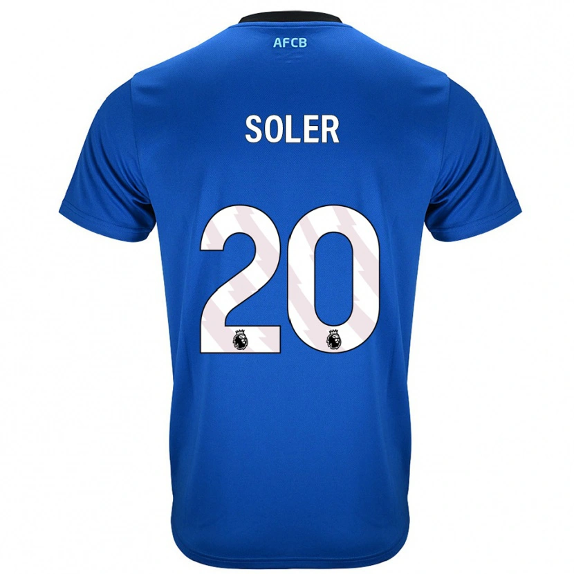 Danxen Barn Julio Soler #20 Blå Svart Bortetrøye Drakt Trøye 2025/26 Skjorter T-Skjorte