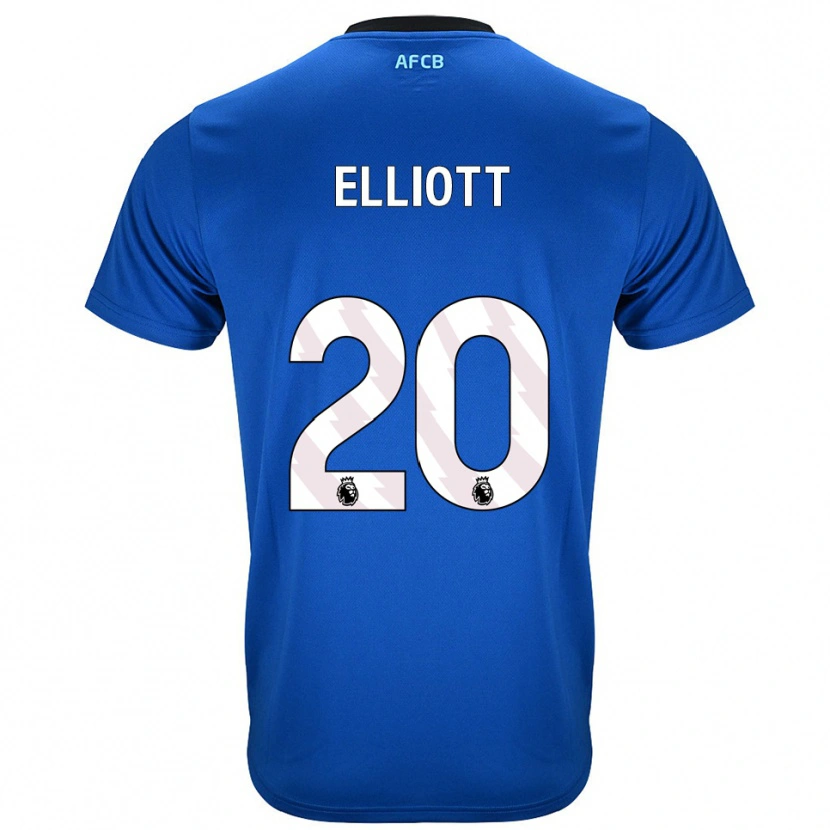 Danxen Barn Kaitlyn Elliott #20 Blå Svart Bortetrøye Drakt Trøye 2025/26 Skjorter T-Skjorte