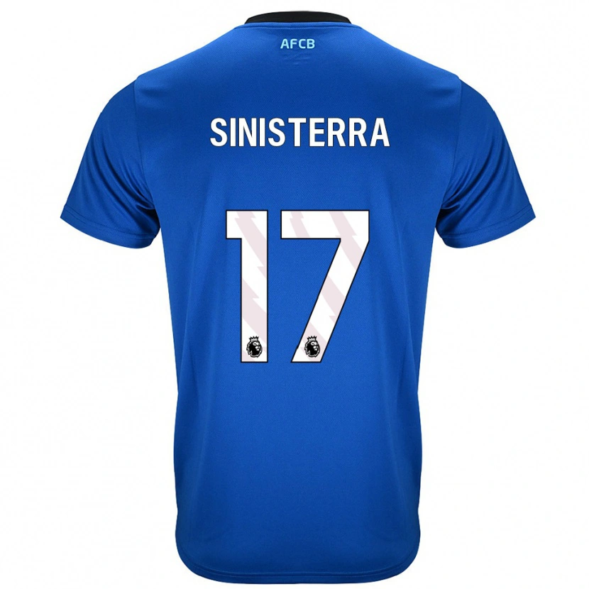 Danxen Barn Luis Sinisterra #17 Blå Svart Bortetrøye Drakt Trøye 2025/26 Skjorter T-Skjorte